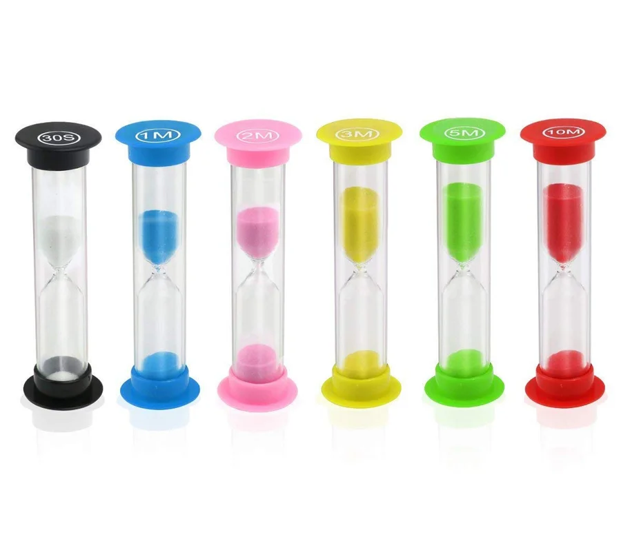 Visual timer hourglasses